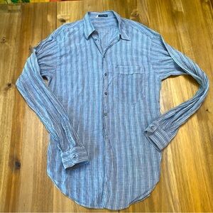 Rare Vintage Giorgio Armani Linen Button Up Shirt